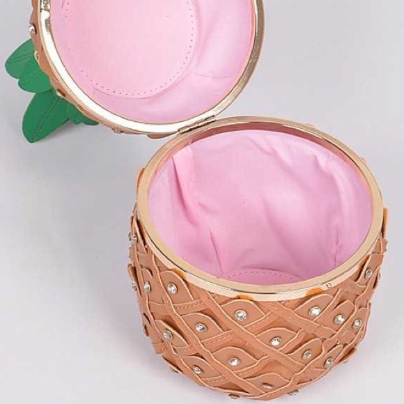 High Quality Key West By The Pool 3d Pineapple Bag Clutch Crossbody - Picture 7 of 13